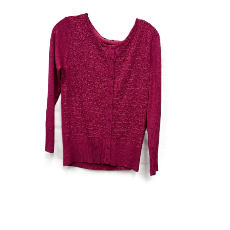 Sweater Cardigan By Vila Milano In Pink, Size: S