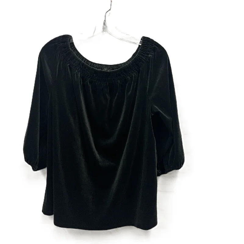 Top Long Sleeve By J. Jill In Black, Size: M