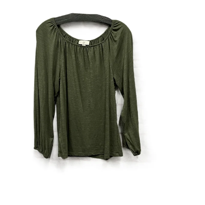 Top Long Sleeve By Loft In Green, Size: Xs