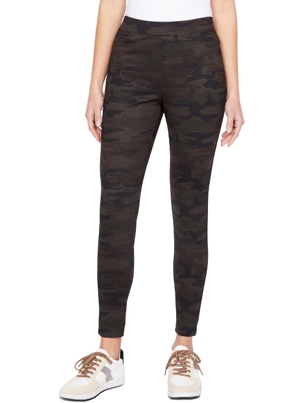 Runway Womens Mid Rise Printed Leggings