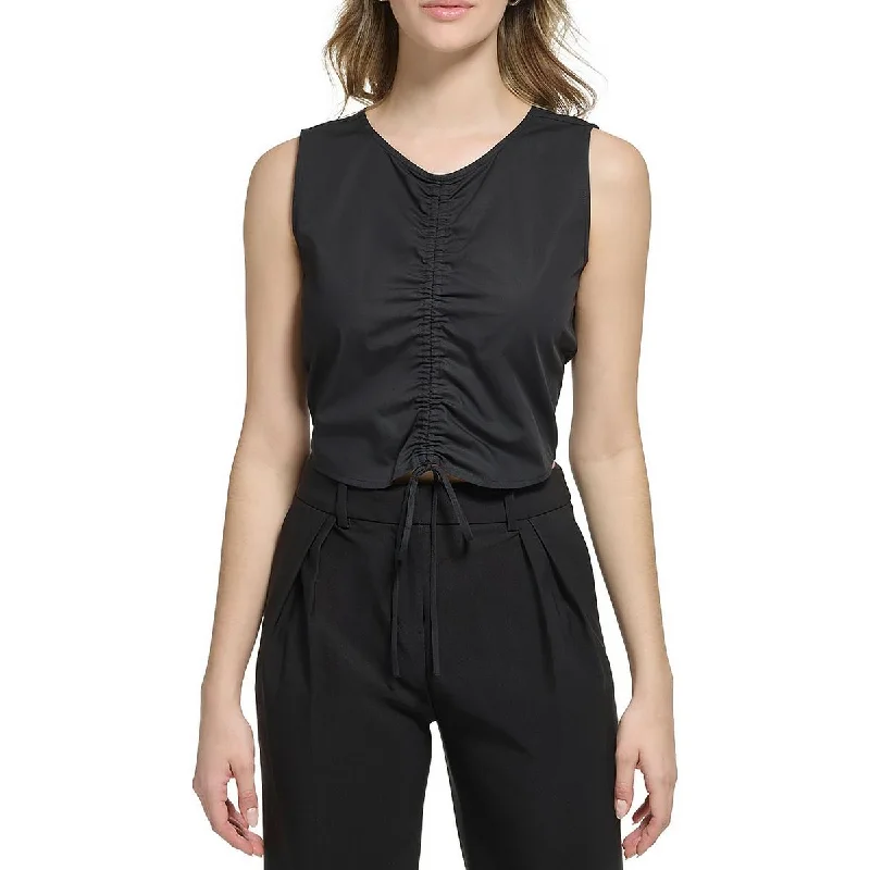 Calvin Klein Womens Cotton Crop Cropped