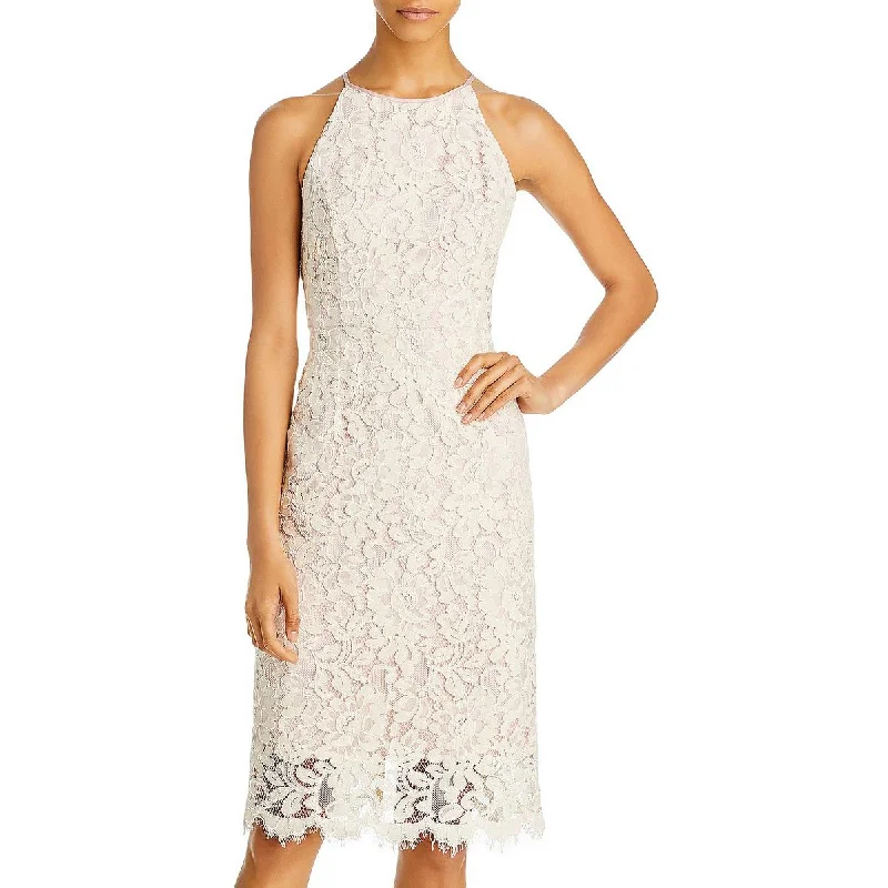 Eliza J Womens Lace Midi Cocktail and Party Dress