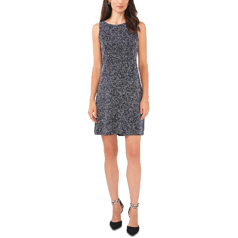 MSK Womens Knit Mini Shift Dress