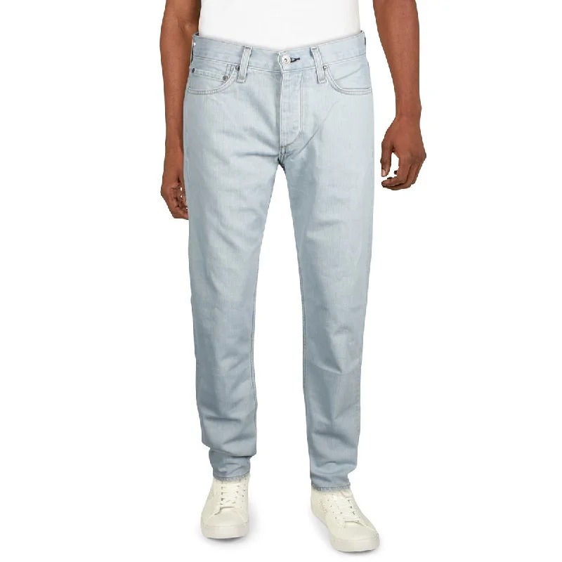 Rag & Bone Mens Mid-Rise Fit 3 Straight Leg Jeans