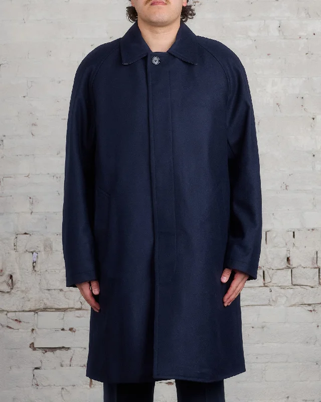 Norse Projects Vargo Wool Gore-Tex Coat Dark Navy