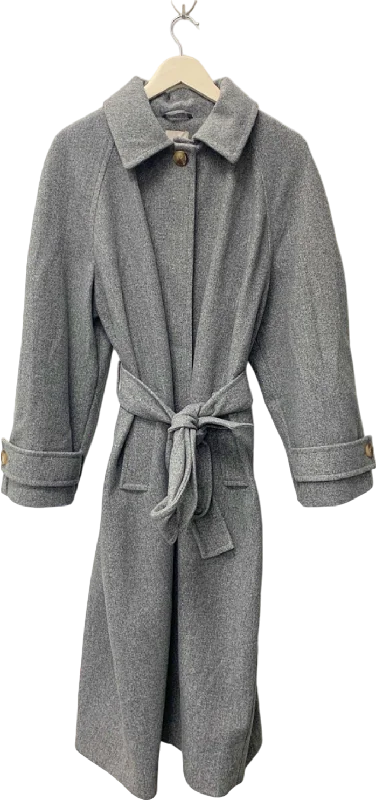 Tu Grey Belted Coat UK 18