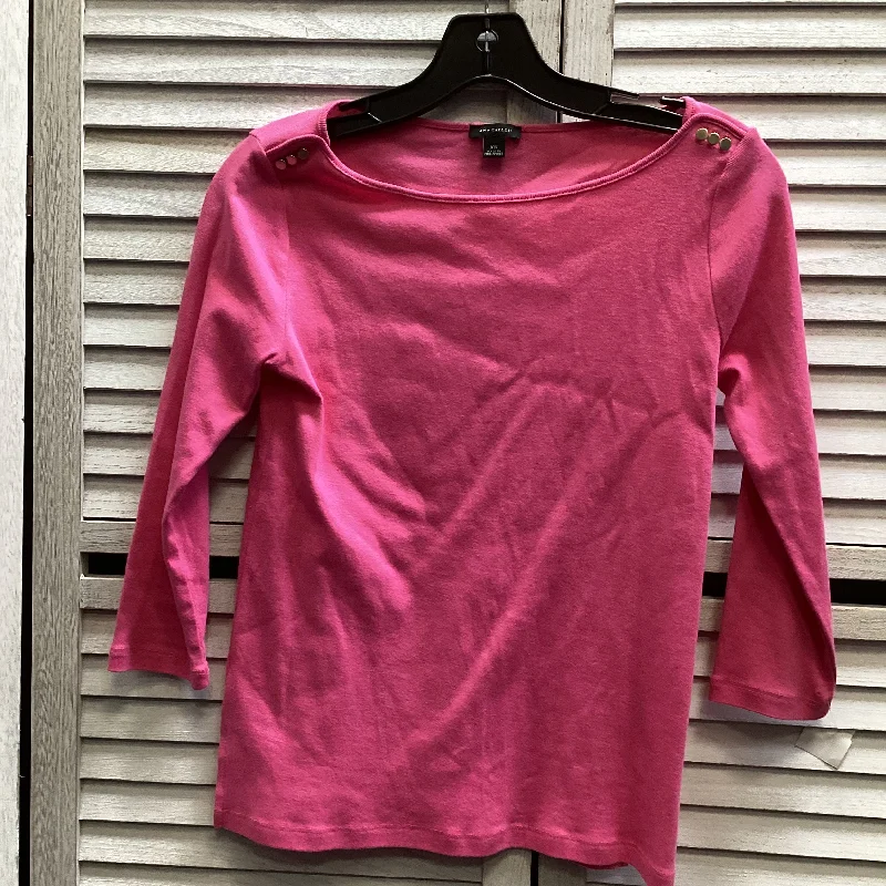 Top Long Sleeve By Ann Taylor In Pink, Size: Xs