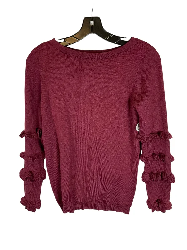 Top Long Sleeve By Ny Collection In Red, Size: Xs