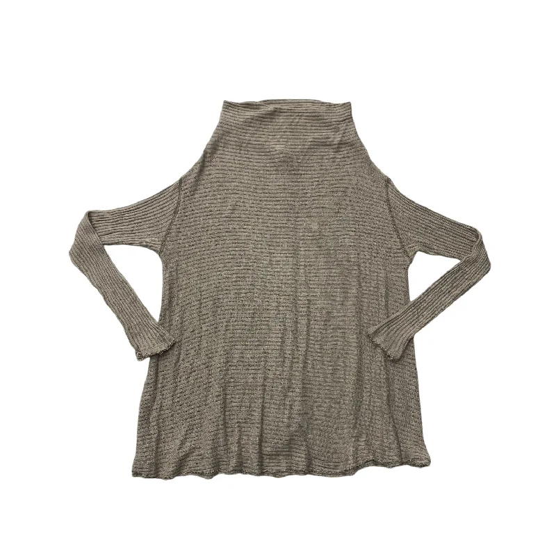 Top Long Sleeve By We The Free In Taupe, Size: Xs