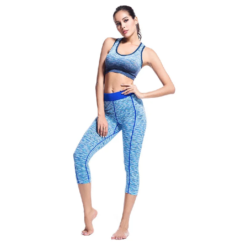 gym clothes for women Seamless yoga pants high waist shaped booty sexy fitness leggings women Slim workout sports 2 piece set